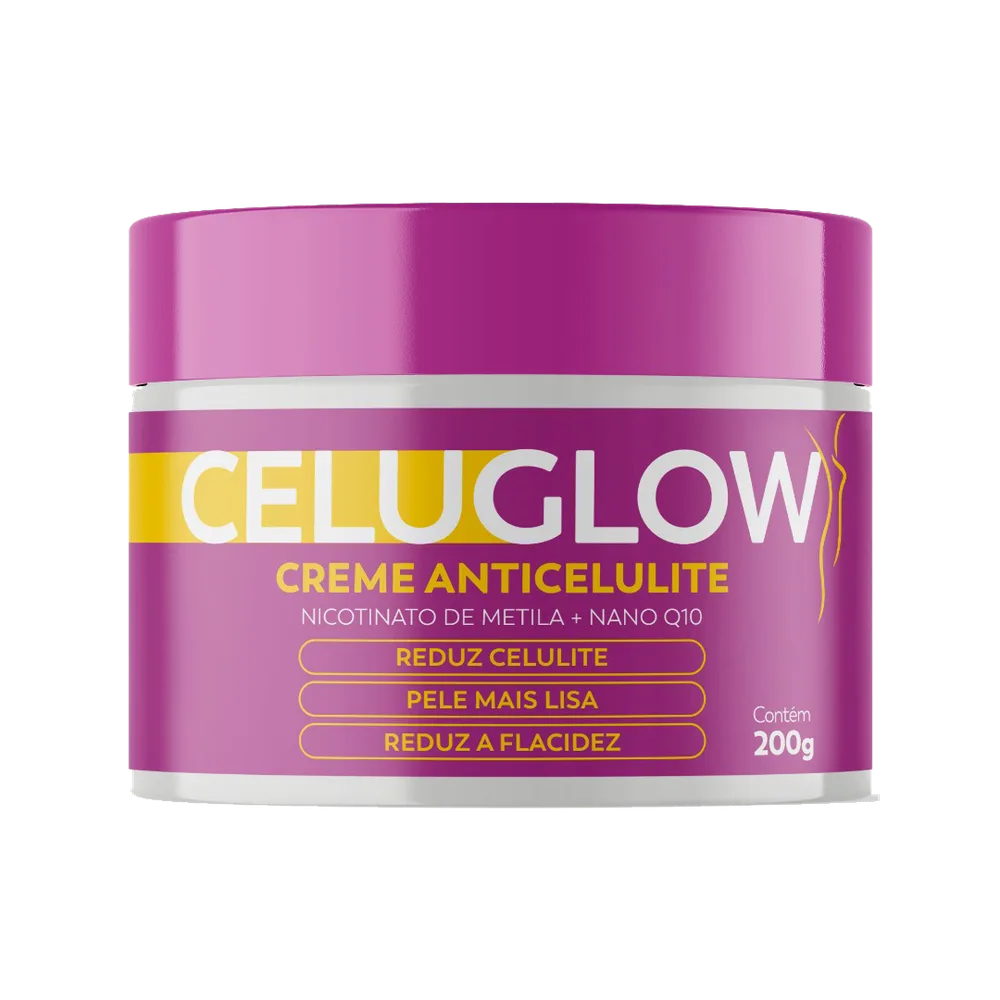Pote do creme anticelulite Celuglow