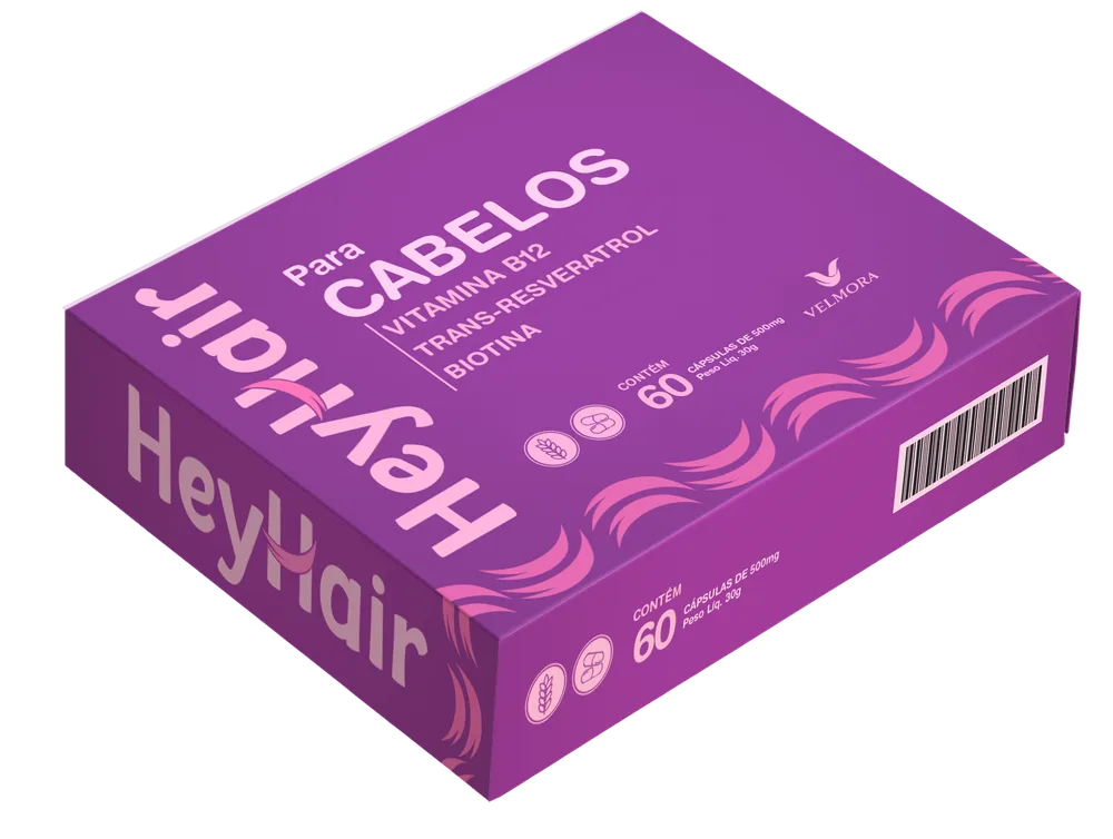 Caixa do suplemento para cabelos HeyHair