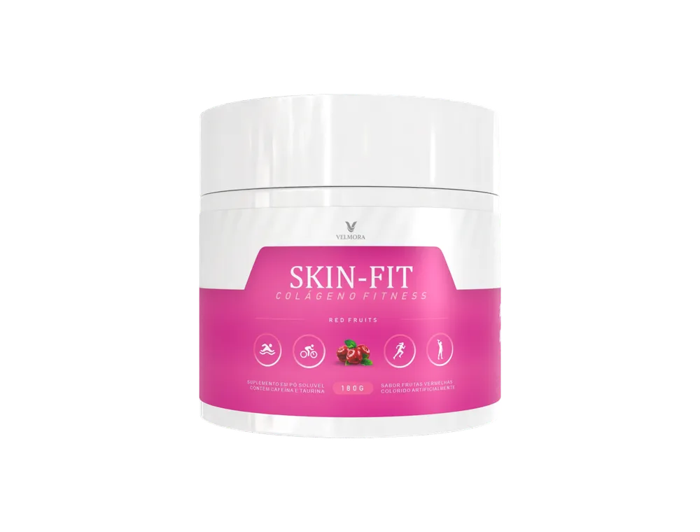 Pote do suplemento Skin-Fit Colágeno Fitness
